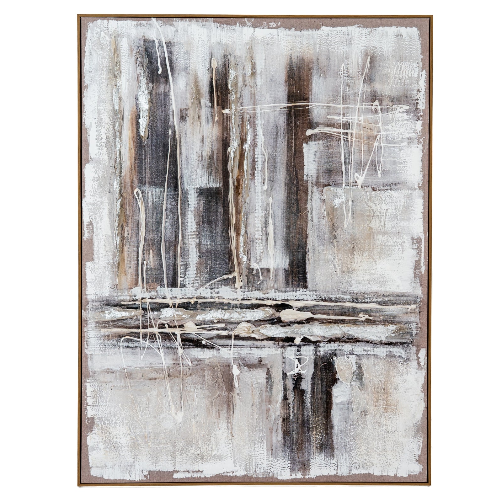 Beaumont Hand Painted Canvas In Frame