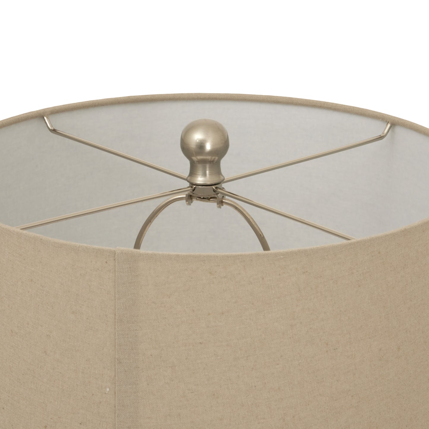 Simaine Weave Ceramic Table Lamp With Linen Shade
