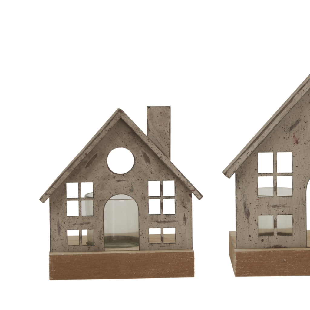 Delora Metal House Tealight Holder