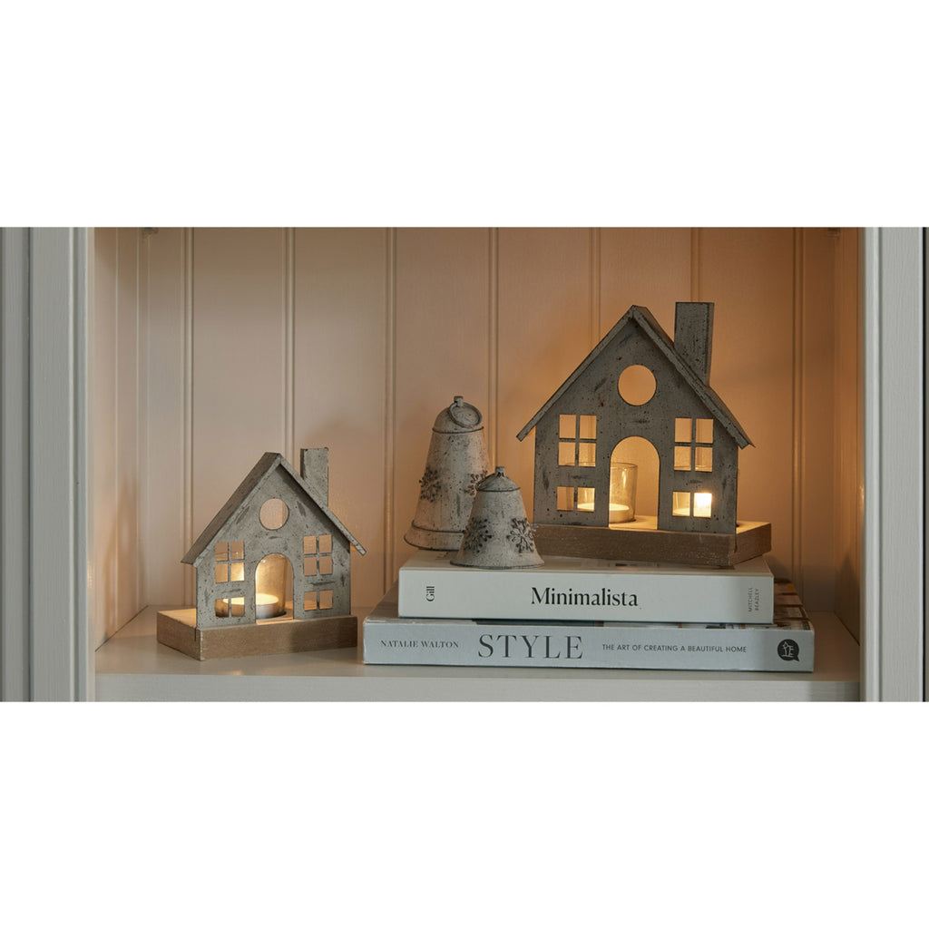 Delora Metal House Tealight Holder