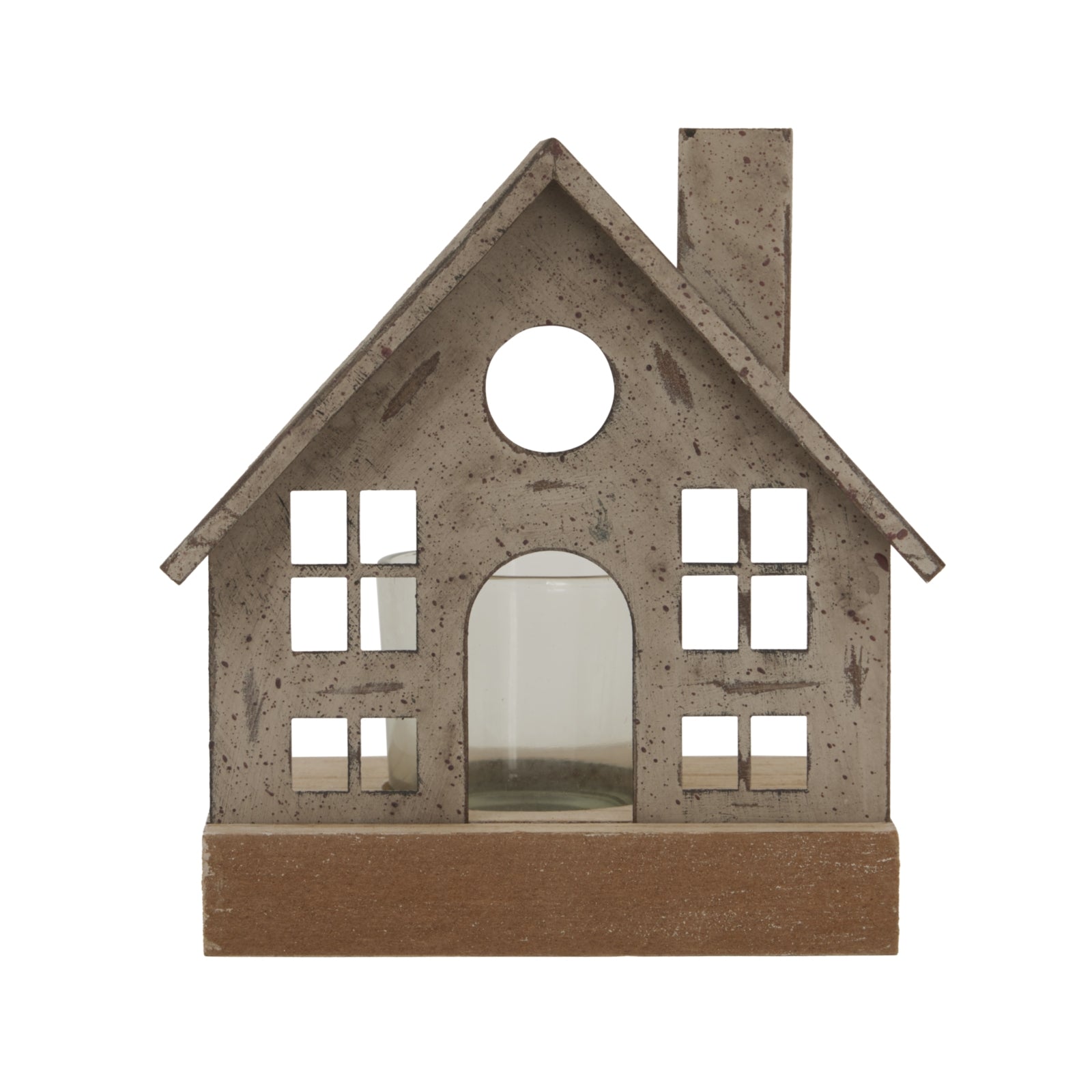 Delora Metal House Tealight Holder