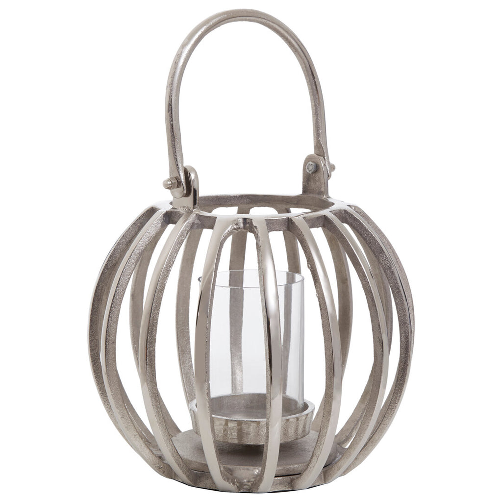 Milly Silver Finish Lantern - Small