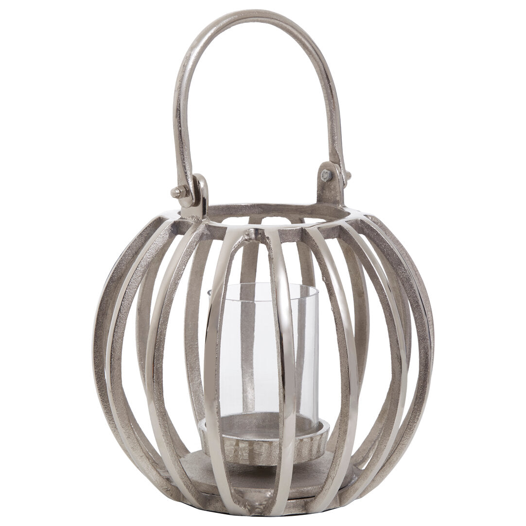 Milly Silver Finish Lantern - Small