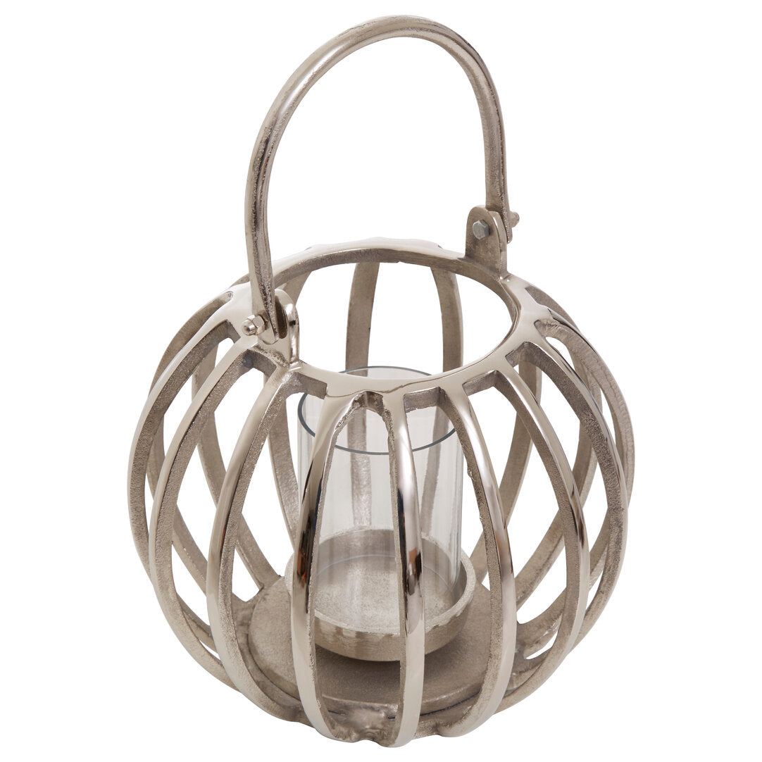 Milly Silver Finish Lantern - Small