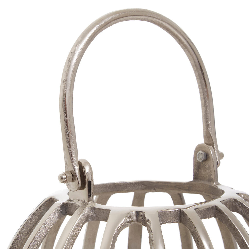Milly Silver Finish Lantern - Small