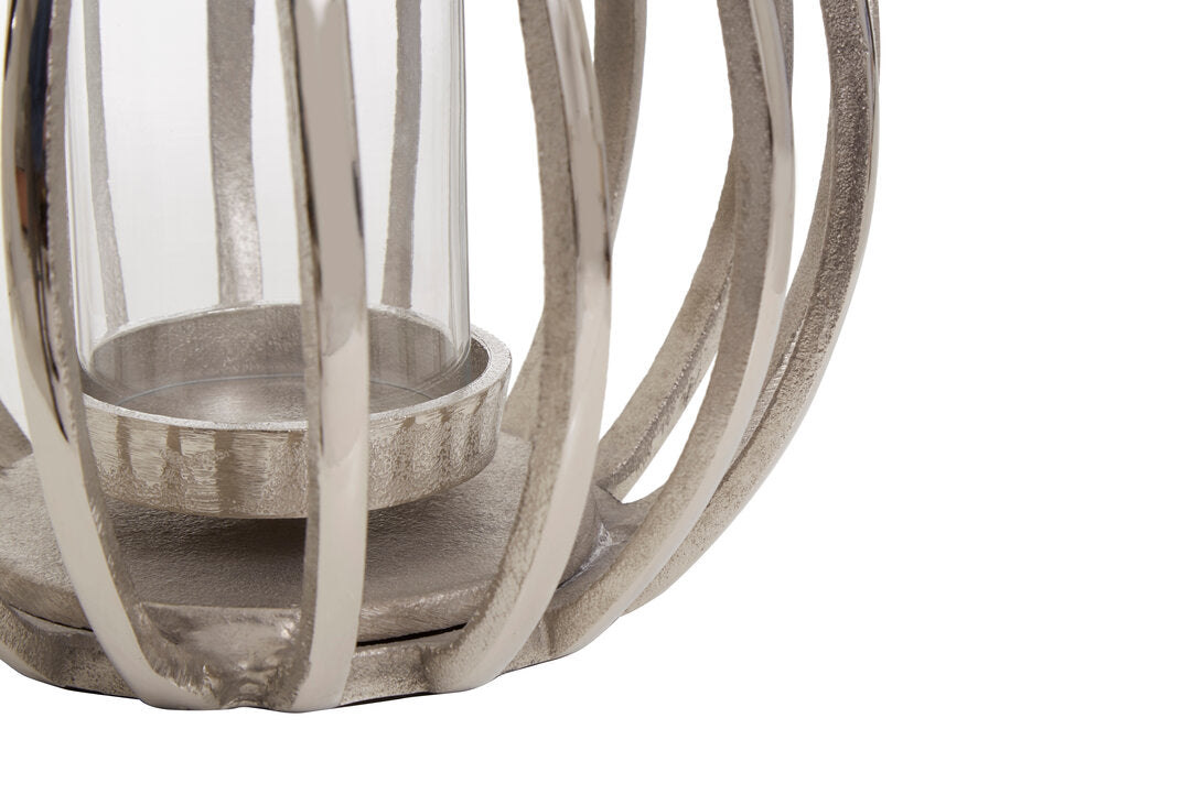 Milly Silver Finish Lantern - Small