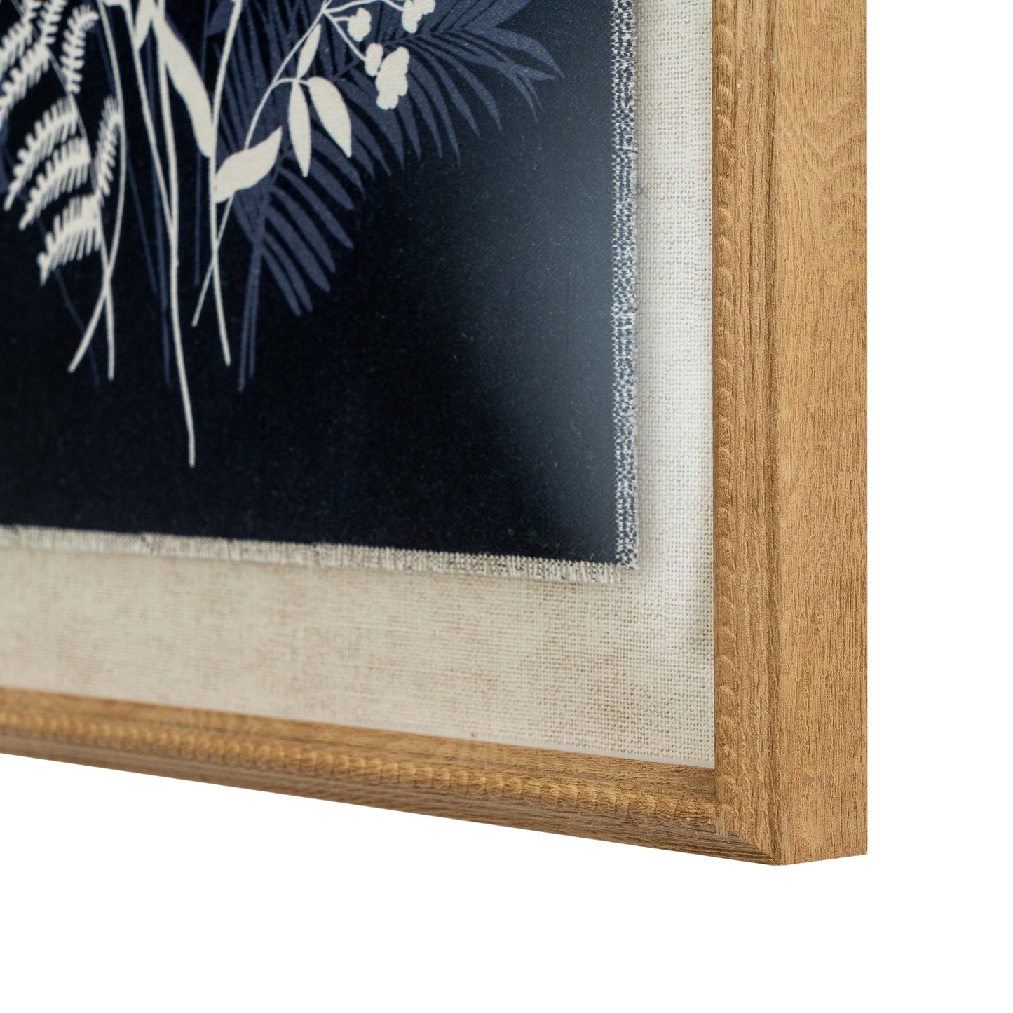 Reva Meadow On Linen In Beaded Frame