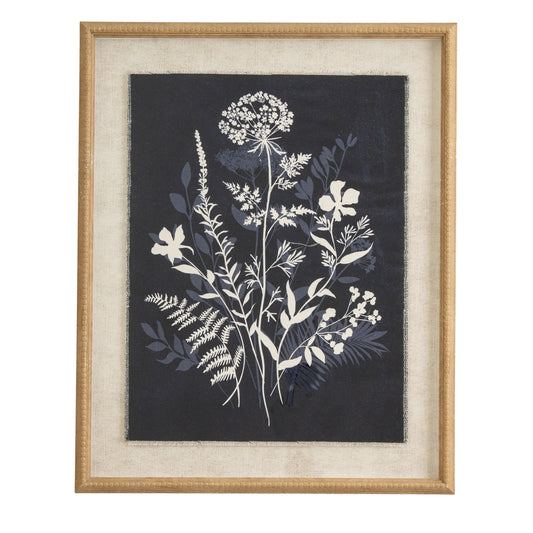 Reva Meadow On Linen In Beaded Frame