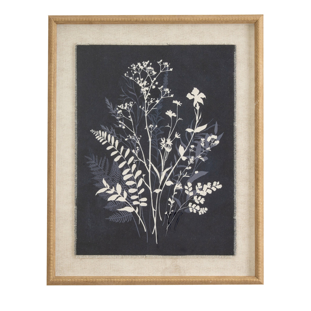 Reva Grove On Linen In Beaded Frame