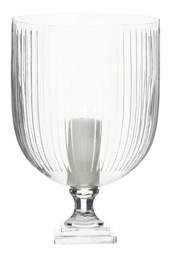 Sable Glass Hurricane Candle Holder - Large