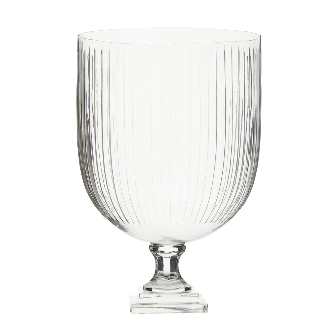 Sable Glass Hurricane Candle Holder - Large