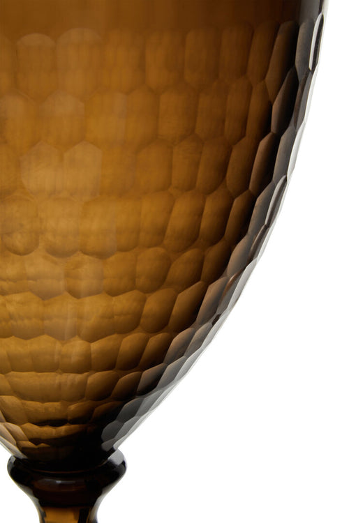 Alto Honeycomb Glass Candle Holder - Small