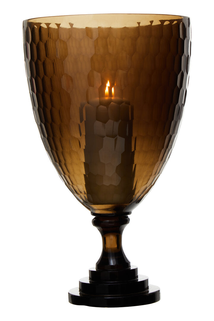 Alto Honeycomb Glass Candle Holder - Medium