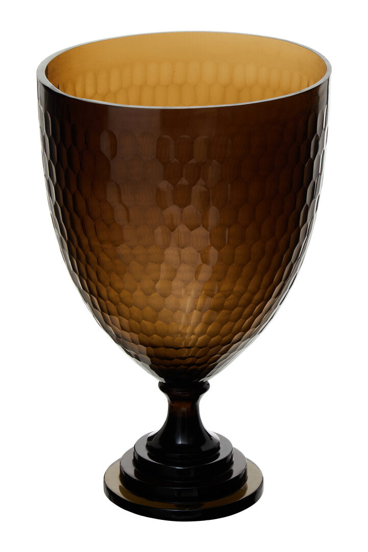 Alto Honeycomb Glass Candle Holder - Large