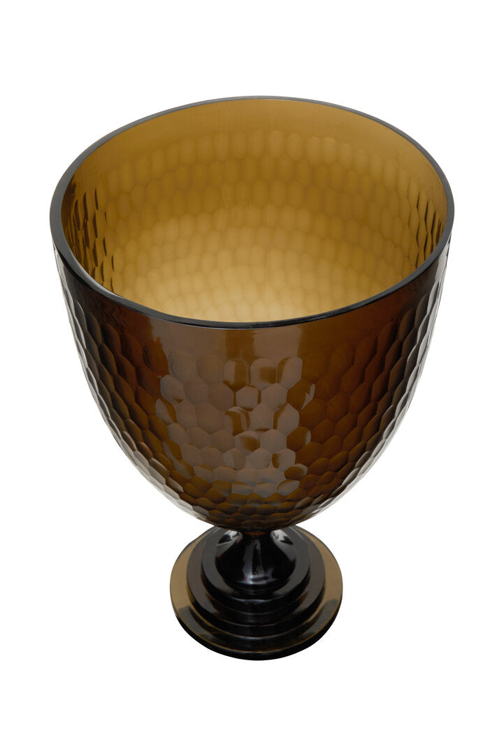 Alto Honeycomb Glass Candle Holder - Large