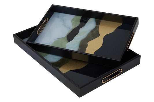 Haze Rectangular Trays - Set of 2