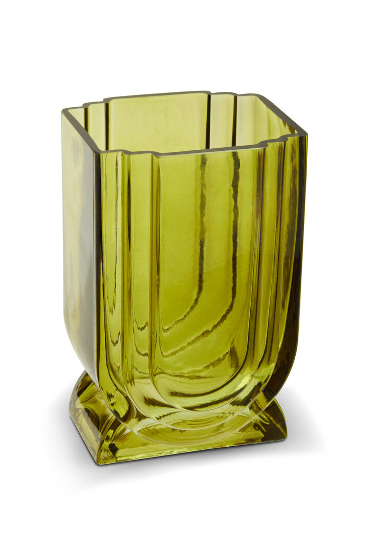 Harper Glass Vase - Small - Green