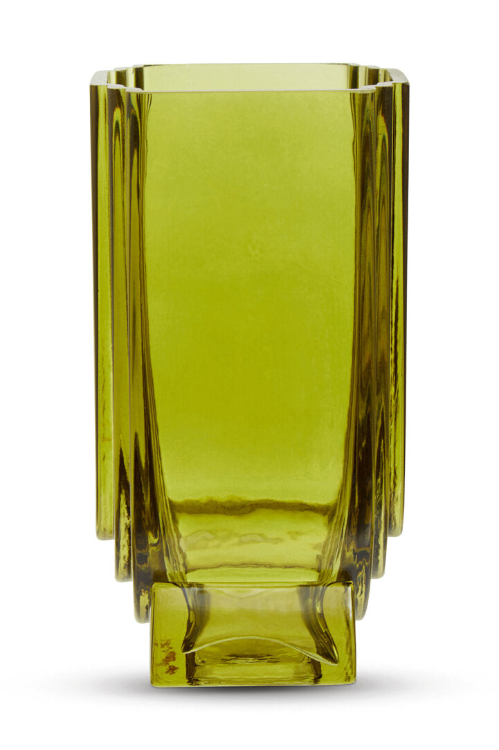 Harper Glass Vase - Small - Green