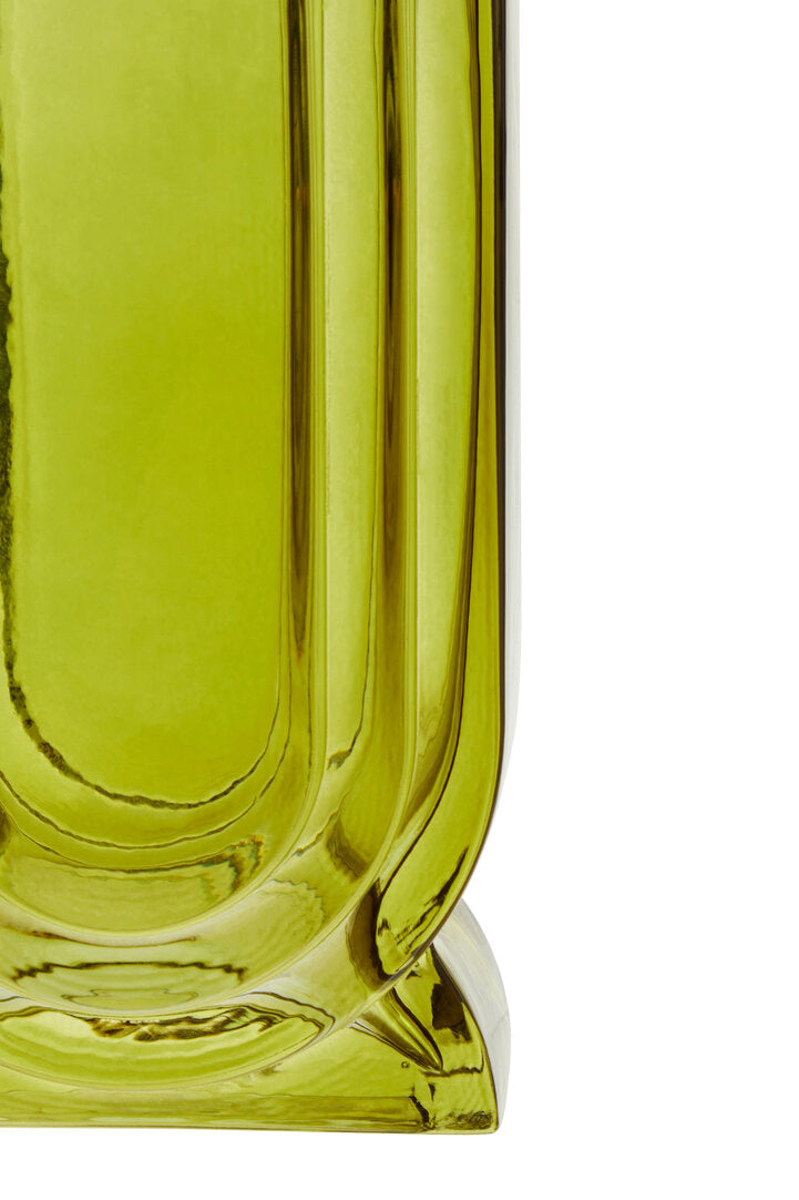 Harper Glass Vase - Small - Green