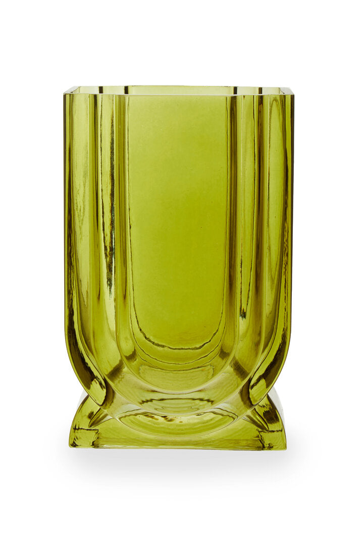 Harper Glass Vase - Small - Green