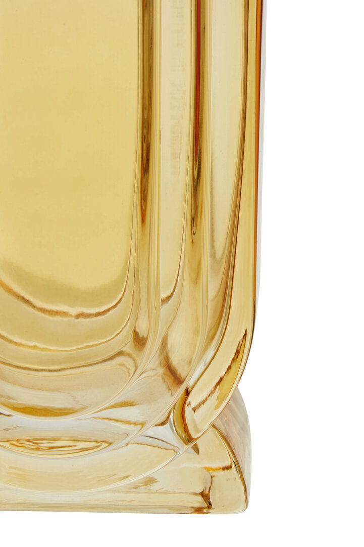 Harper Glass Vase - Small - Yellow