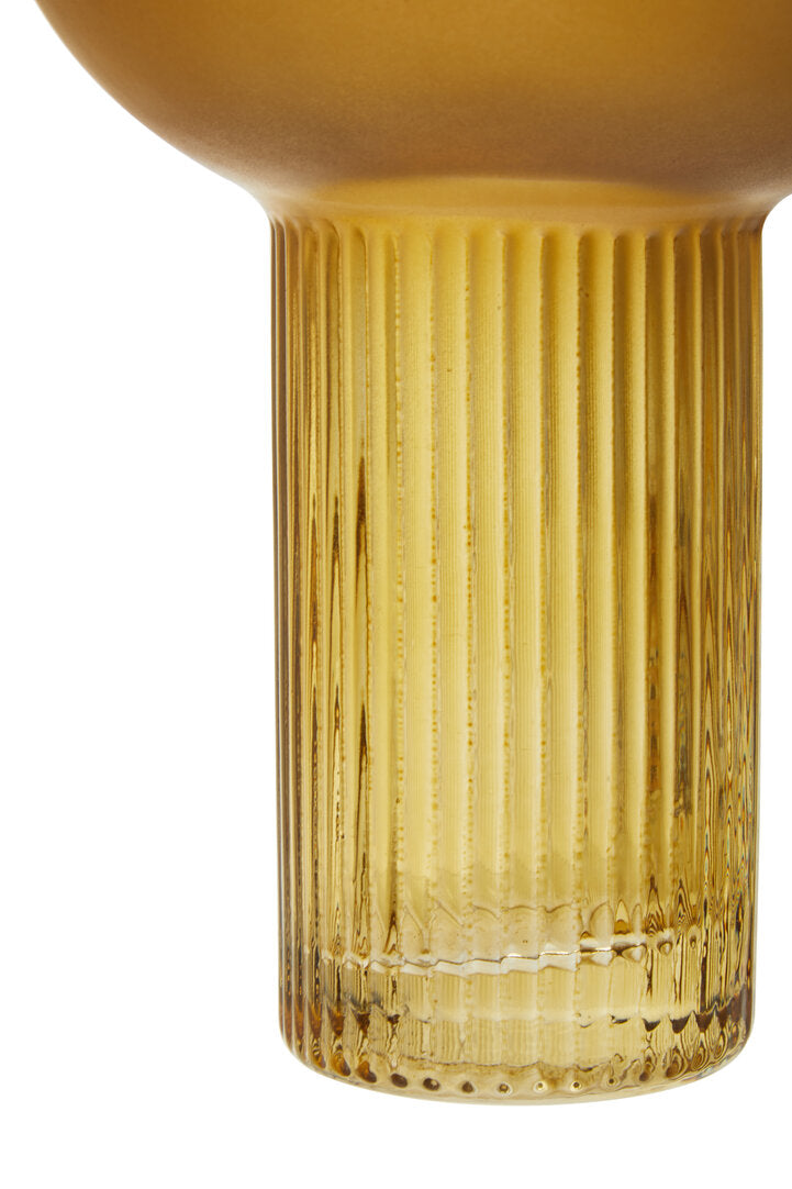 Fina Ochre Glass Vase - Small
