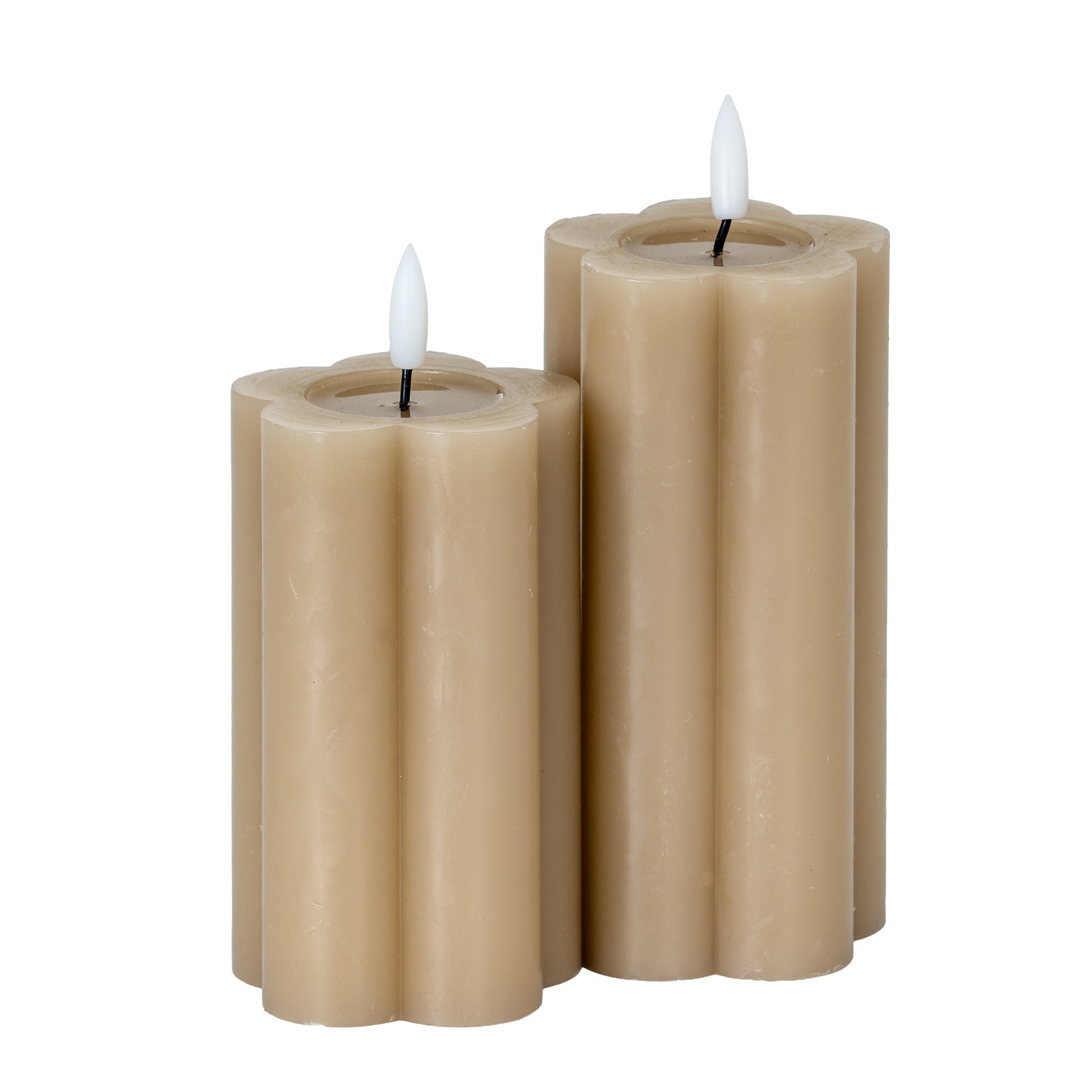 Harper Natural Glow 2.75x6 Stone LED Candle