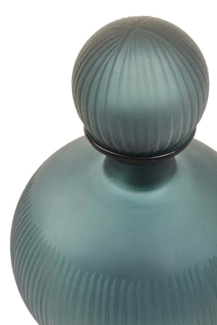 Leora Blue Bottle Vase - Small