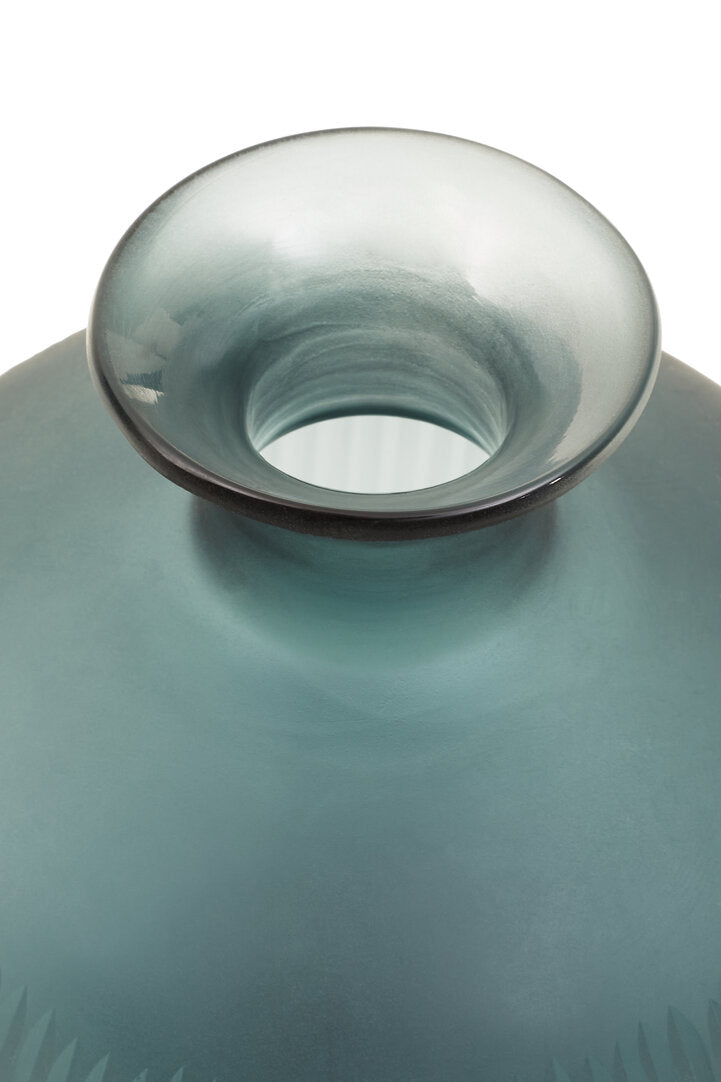 Leora Blue Bottle Vase - Small