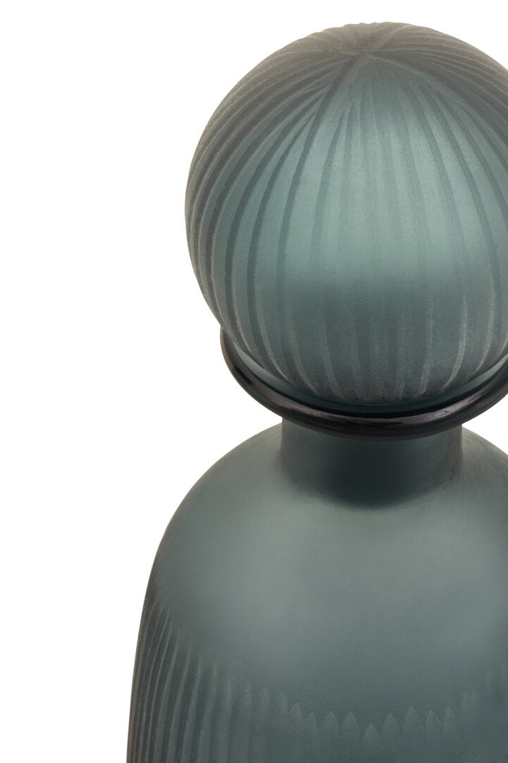 Leora Blue Bottle Vase - Medium