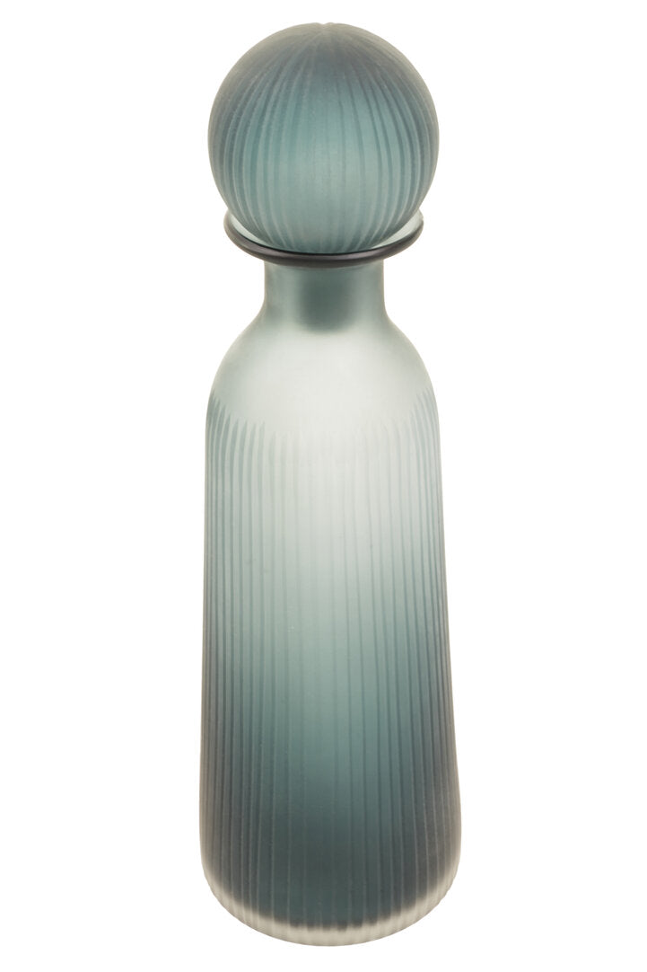 Leora Blue Bottle Vase - Large