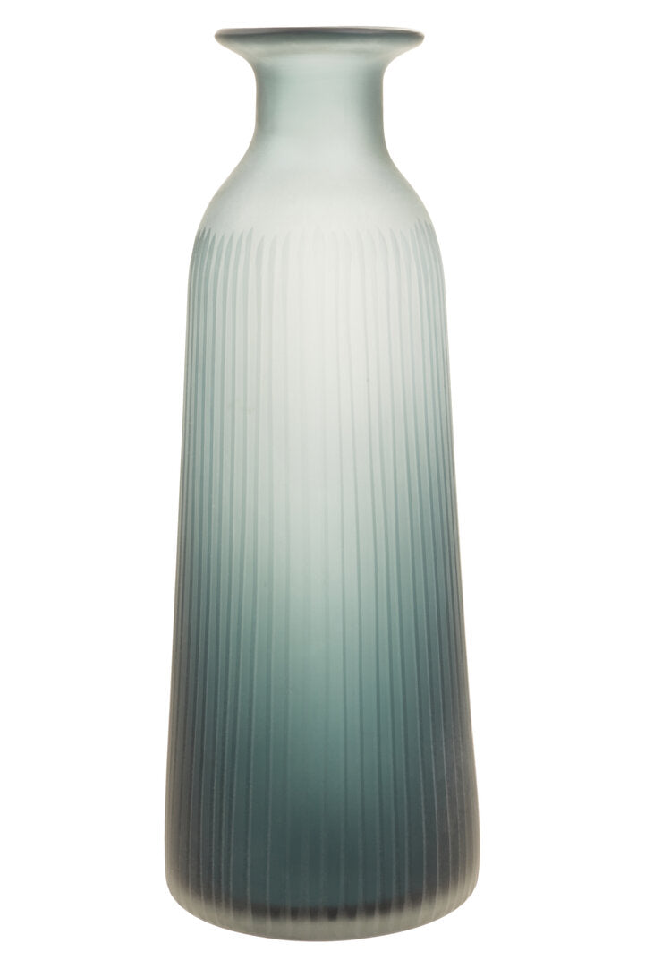 Leora Blue Bottle Vase - Large