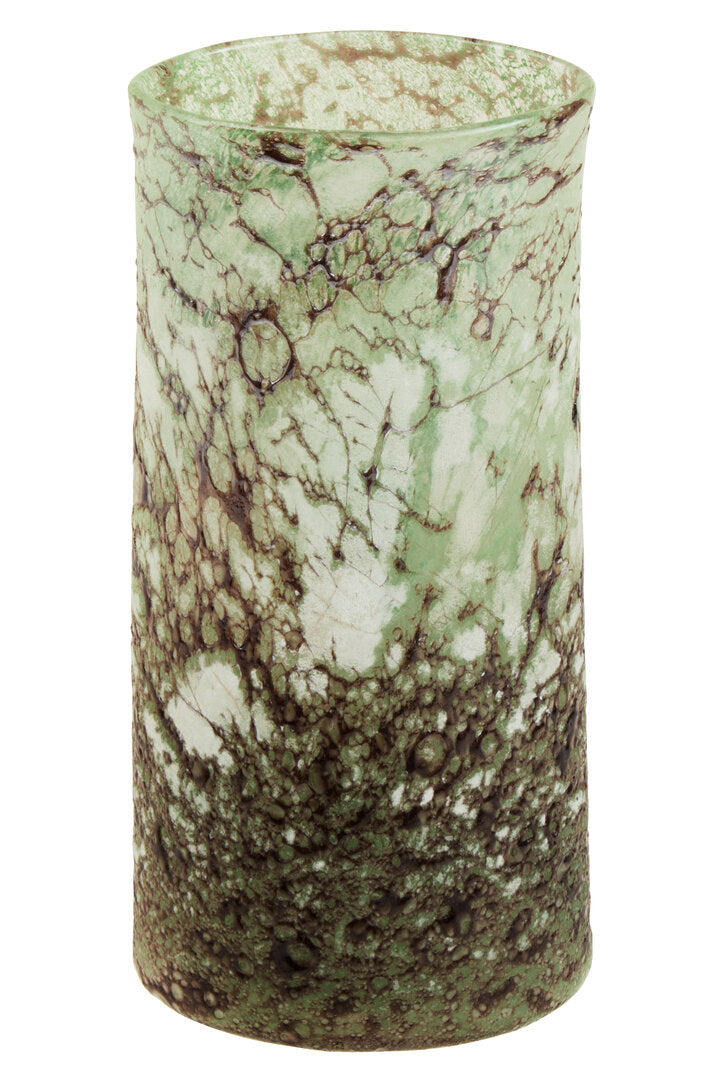 Lumeo Glass Marble Effect Vase - Small