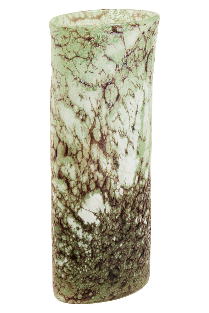 Lumeo Glass Marble Effect Vase - Small
