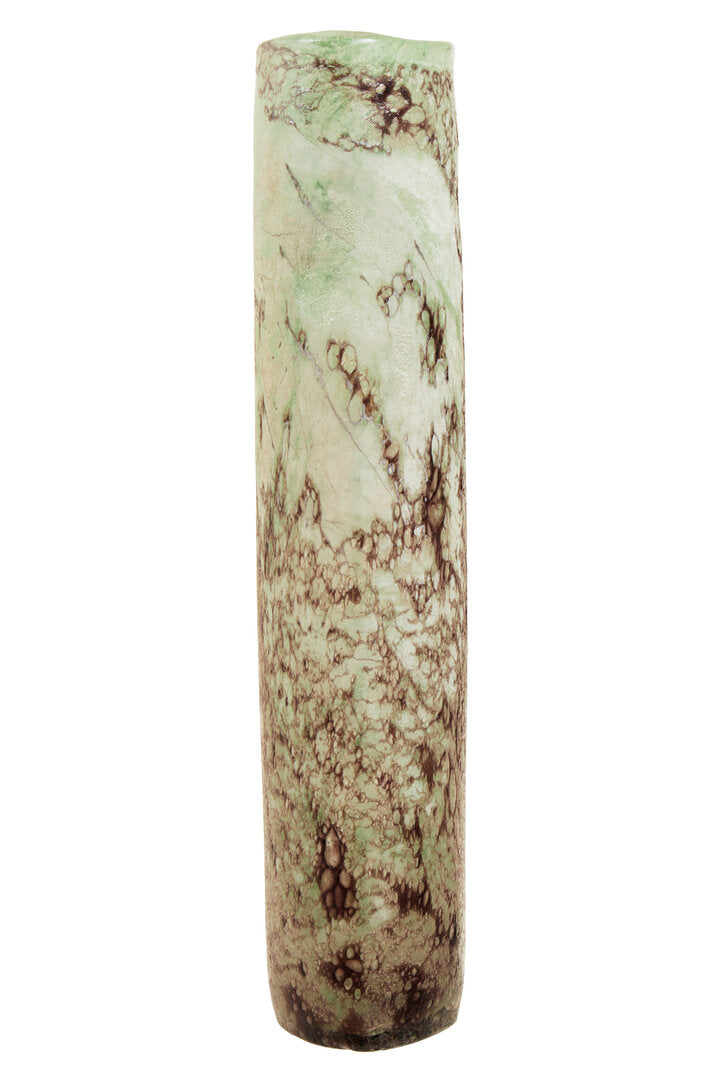 Lumeo Glass Marble Effect Vase - Large
