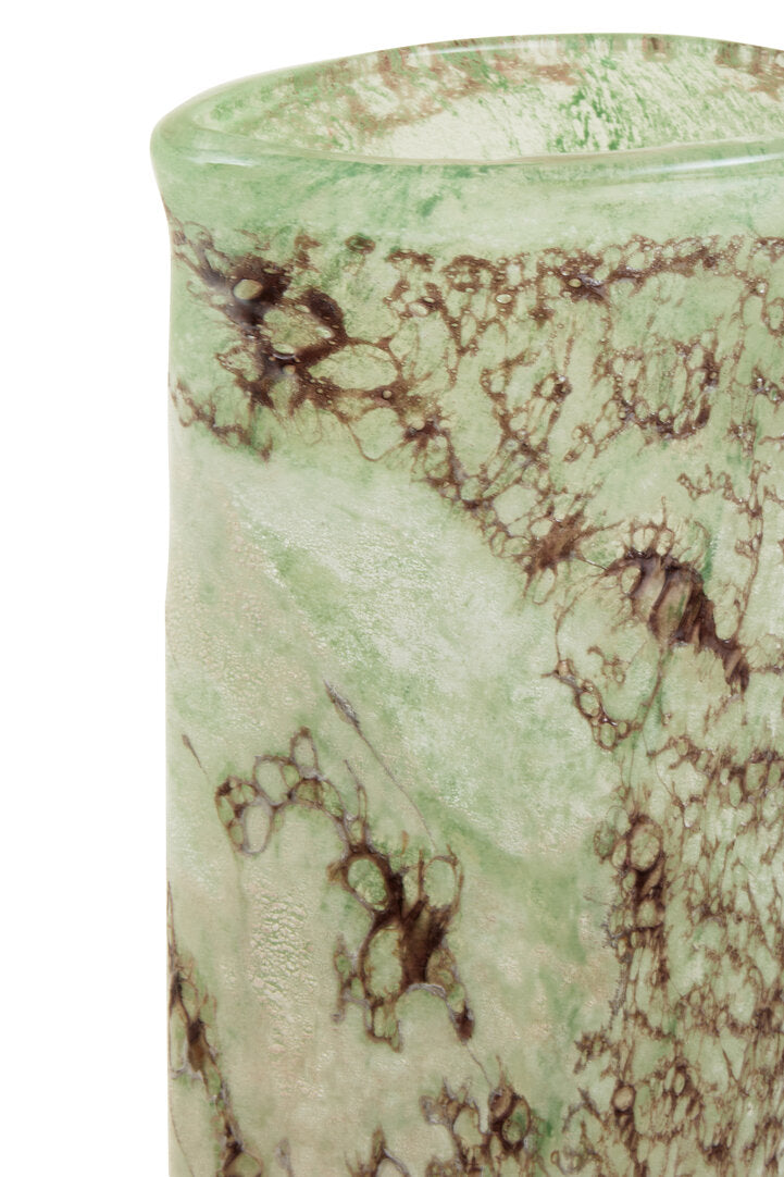 Lumeo Glass Marble Effect Vase - Large