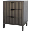 Fairmont 3 Drawer Bedside Table