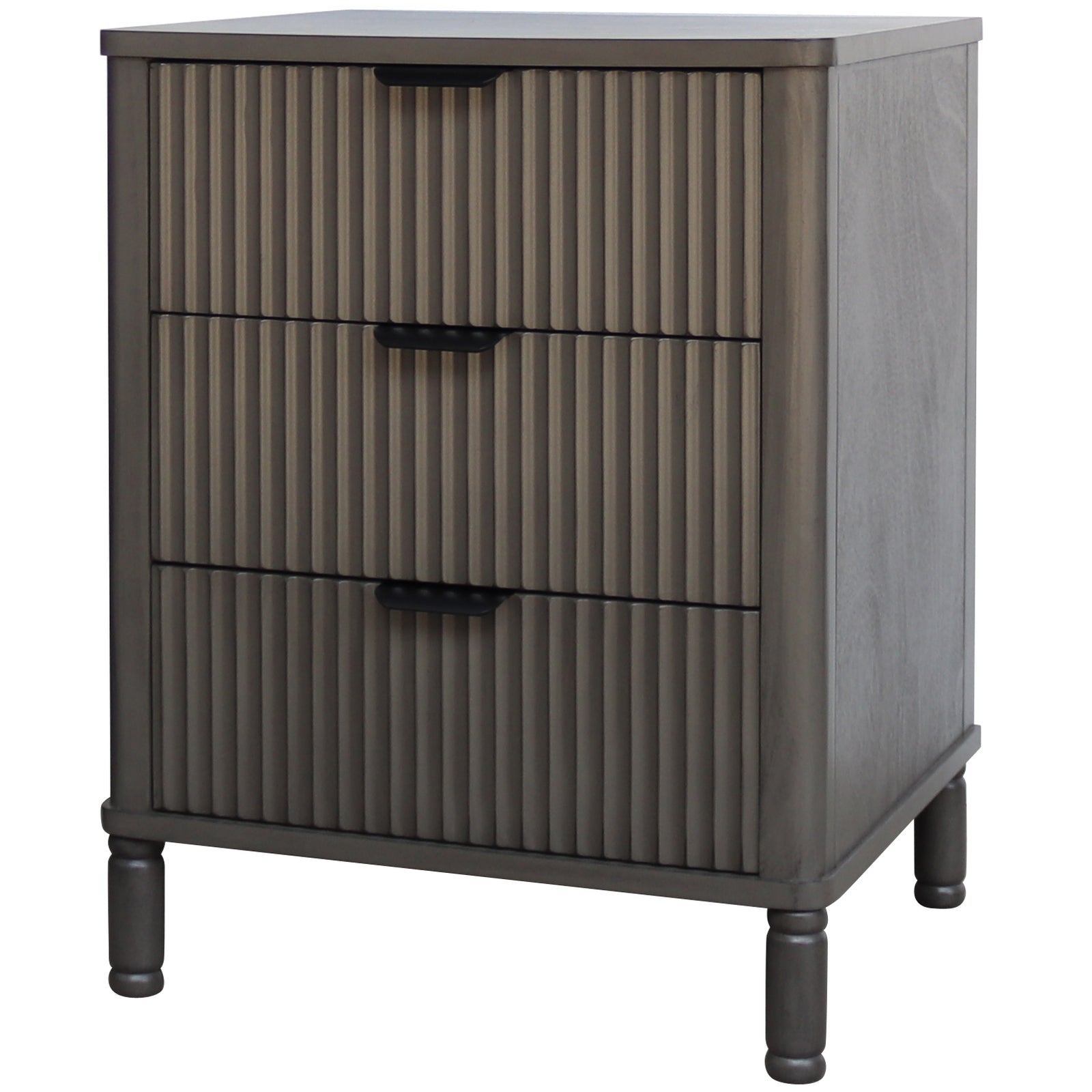Fairmont 3 Drawer Bedside Table