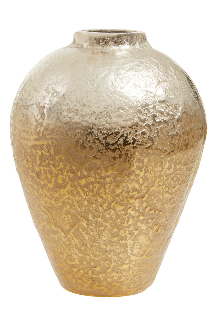 Corenti Silver and Gold Ombre Finish Vase - Large