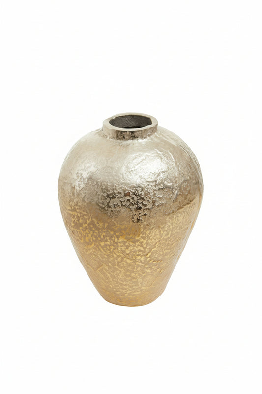 Corenti Silver and Gold Ombre Finish Vase - Small