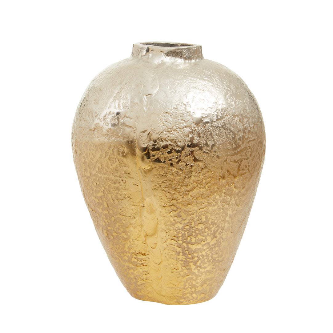 Corenti Silver and Gold Ombre Finish Vase - Small