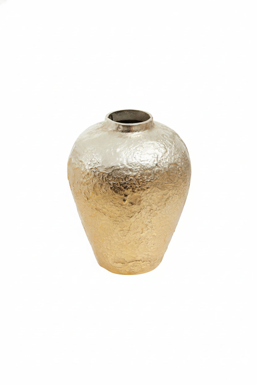 Corenti Silver and Gold Ombre Finish Vase - Large