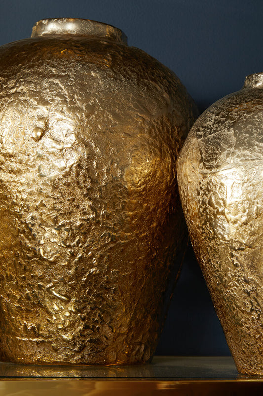 Corenti Silver and Gold Ombre Finish Vase - Large