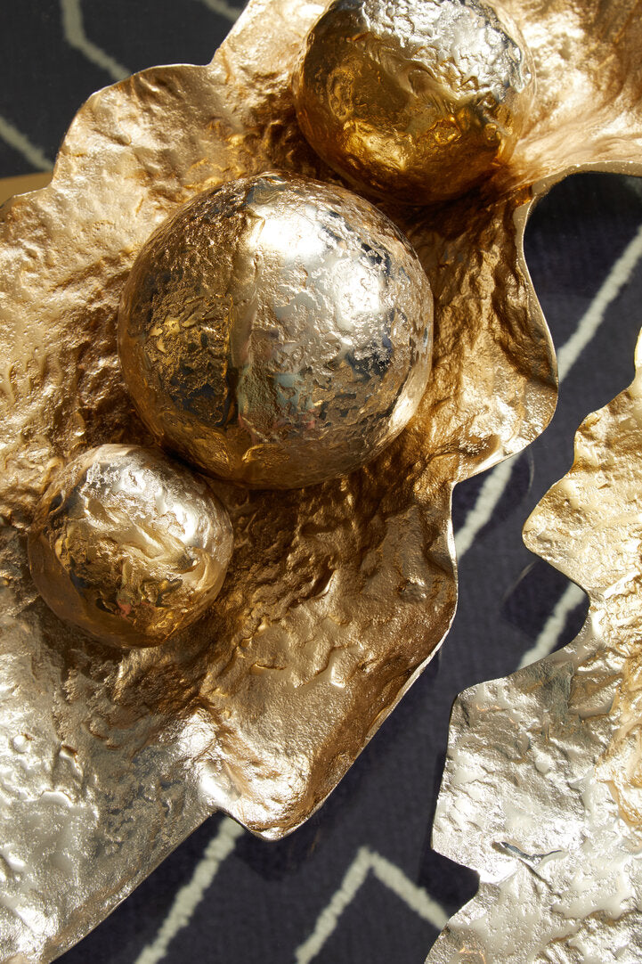 Corenti Silver and Gold Ombre Deco Balls - Set of 3