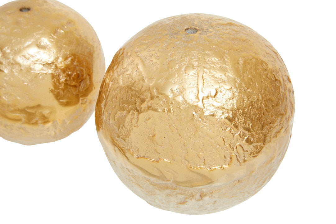 Corenti Silver and Gold Ombre Deco Balls - Set of 3