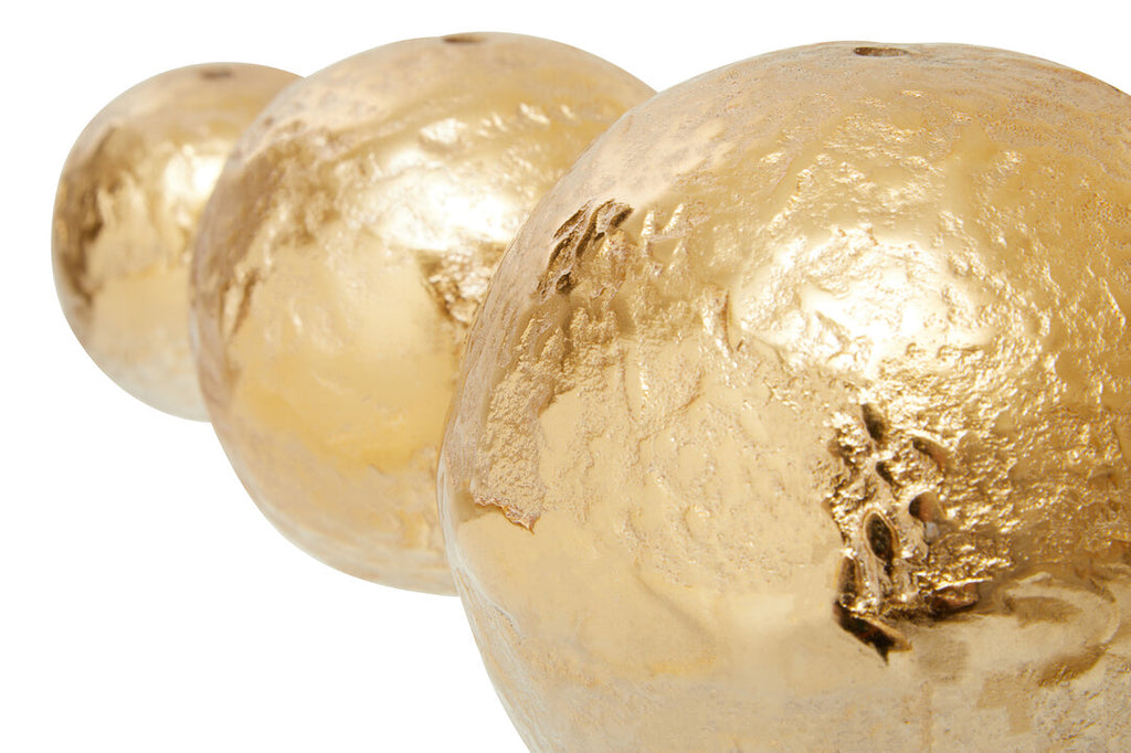 Corenti Silver and Gold Ombre Deco Balls - Set of 3