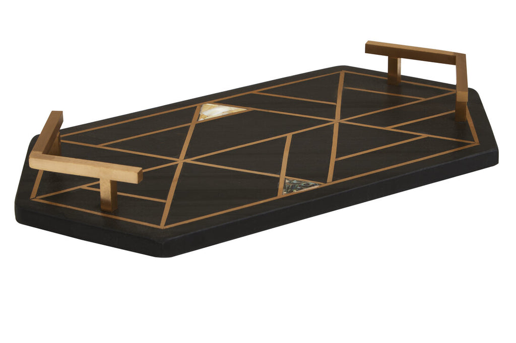 Tara Black Slate Tray