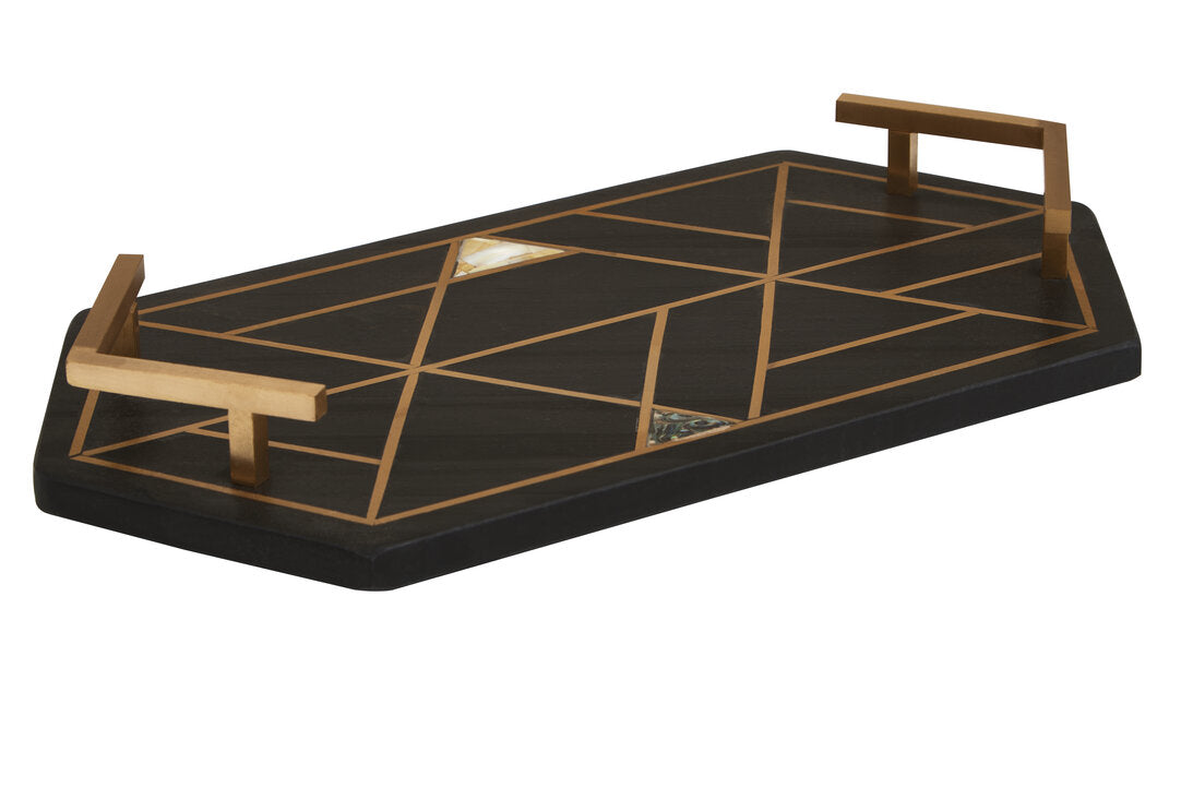 Tara Black Slate Tray