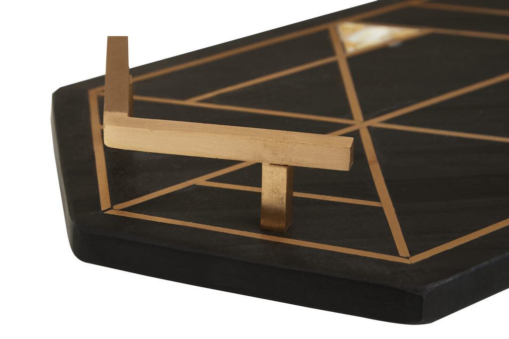 Tara Black Slate Tray