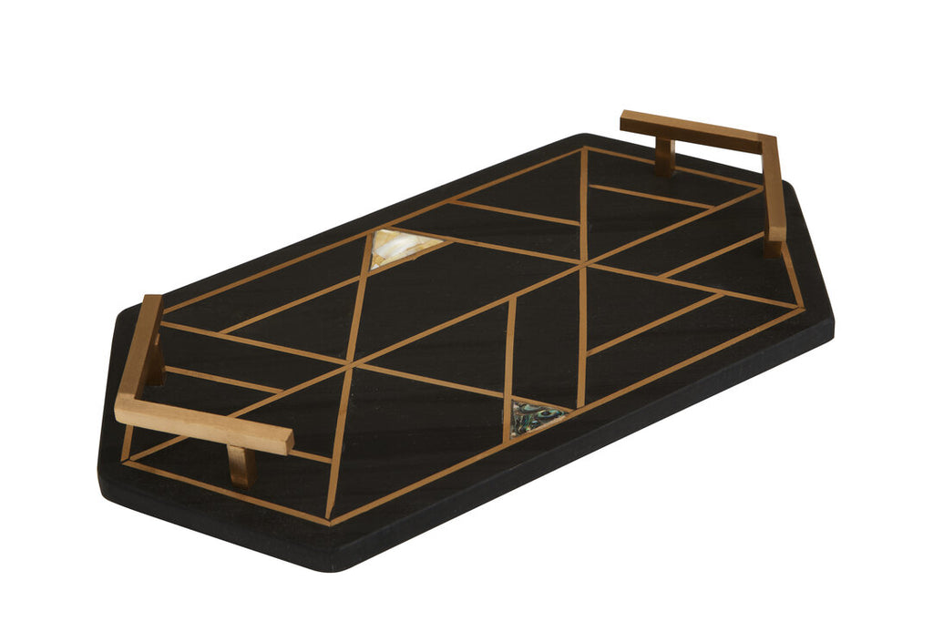 Tara Black Slate Tray